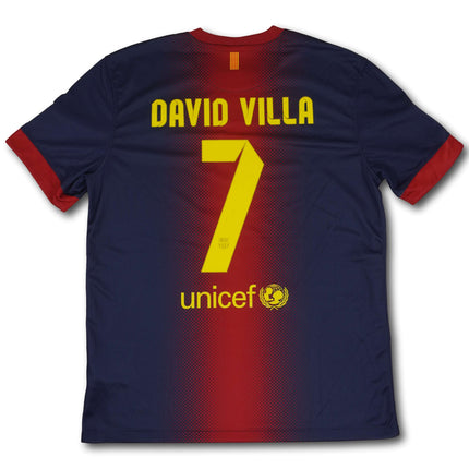 FC Barcelona 2012-13 heim L DAVID VILLA #7 Nike