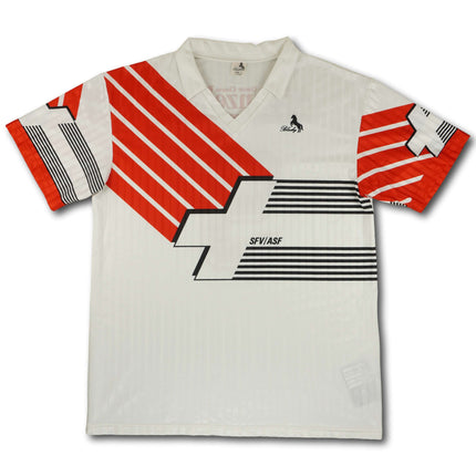 Schweiz 1990 Trikot auswärts inkl. Shorts - #9 - 8/10 - [XL]