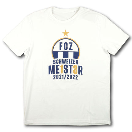 FC Zürich 2021-22 T-Shirt fan Meistersaison - 9/10 - [XL]