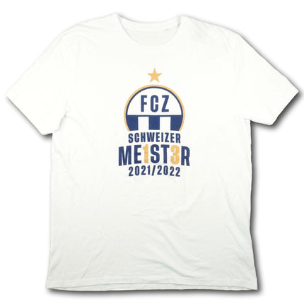 FC Zürich 2021-22 T-Shirt fan Meistersaison - 9/10 - [3XL]