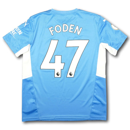 Manchester City 2021-22 Trikot heim Meistersaison - FODEN #47 - 9/10 - [Kids XL]