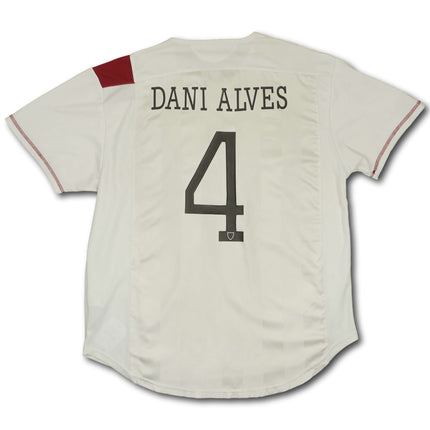 FC Sevilla 2007-08 heim XL DANI ALVES #4 Joma