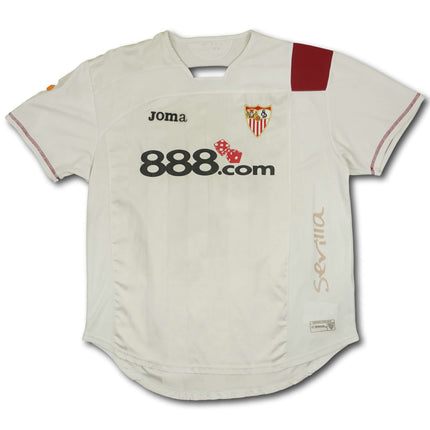 FC Sevilla 2007-08 heim XL DANI ALVES #4 Joma
