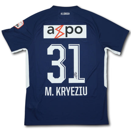 FC Zürich 2019-20 auswärts L M. KRYEZIU #31 signiert matchworn Nike