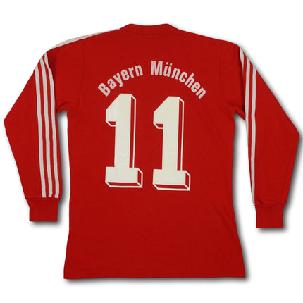 FC Bayern München 1985-86 heim M #11 RUMMENIGGE signiert mit COA vintage adidas