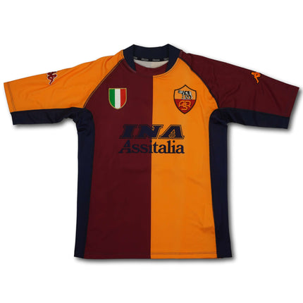 AS Roma 2001-02 heim L TOTTI #10 vintage Kappa