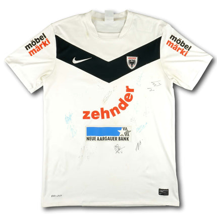 FC Aarau 2011-12 Trikot heim signiert vom Team - 6/10 - [M]