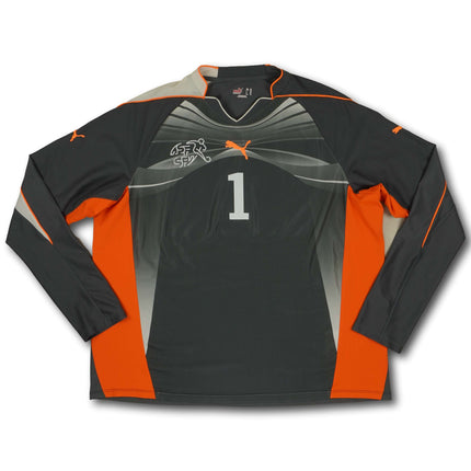 Schweiz 2010 Trikot torhüter signiert - L/S - BENAGLIO #1 - 7/10 - [XL]