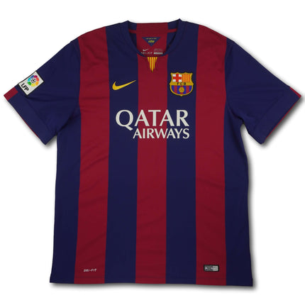 FC Barcelona 2014-15 Trikot heim Triple-Saison - Messi #10 - 6/10 - [XL]