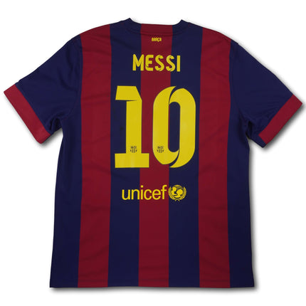 FC Barcelona 2014-15 Trikot heim Triple-Saison - Messi #10 - 6/10 - [XL]