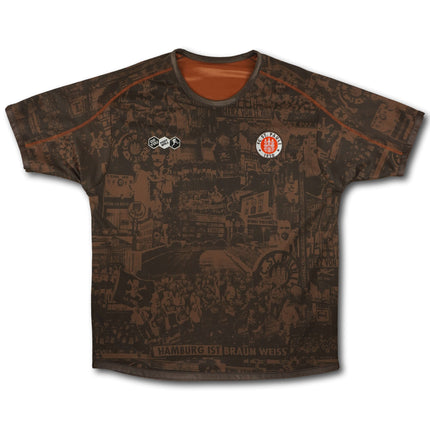 FC St. Pauli 2010-11 Trikot heim 100-Jahre Jubiläum & beidseitig tragbar - 9/10 - [L]