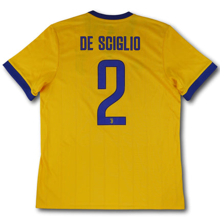 Juventus 2017-18 Trikot auswärts Meistersaison & Cupsieger mit Cup-Patch - De Sciglio #2 - 8/10 - [L]