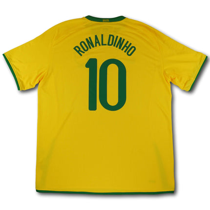 Brasilien 2008 Trikot heim - Ronaldinho #10 - 9/10 - [XXL]