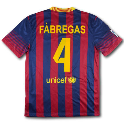 FC Barcelona 2013-14 Trikot heim - FABREGAS #4 - 8/10 - [M]
