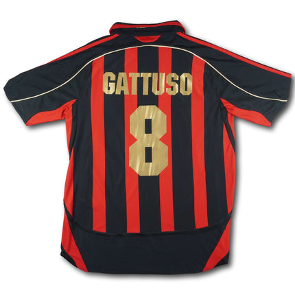 AC Milan 2006-07 Trikot heim - GATTUSO #8 - 7/10 - [M]
