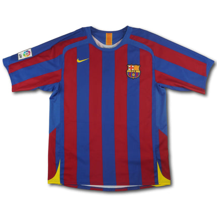 FC Barcelona 2005-06 Trikot heim Meistersaison & Champions League Sieger - RONALDINHO #10 - 7/10 - [L]
