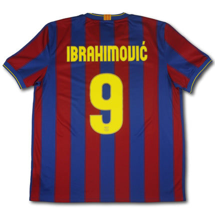 FC Barcelona 2009-10 Trikot heim Meistersaison - IBRAHIMOVIC #9 - 8/10 - [XL]