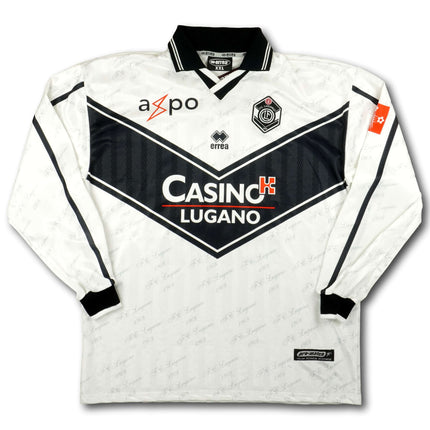 FC Lugano 2001-02 Trikot heim - L/S - PADALINO #25 - 8/10 - [XXL]