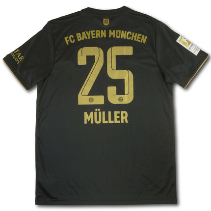 FC Bayern München 2021-22 Trikot auswärts Meistersaison - MÜLLER #25 - 8/10 - [L]
