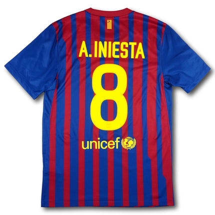 FC Barcelona 2011-12 Trikot heim - INIESTA #8 - 7/10 - [S]