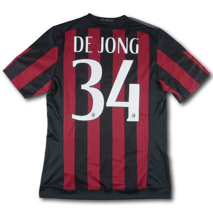 AC Milan 2015-16 Trikot heim - DE JONG  #34 - 8/10 - [M]