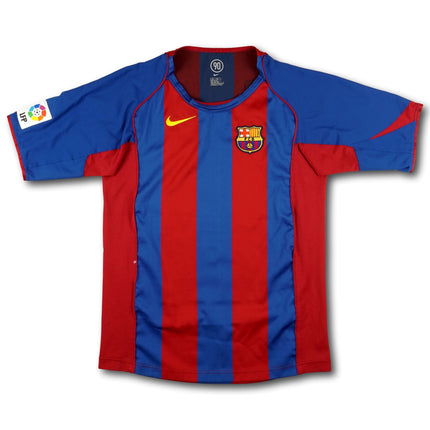 FC Barcelona 2004-05 Trikot heim Meistersaison - MESSI #10 - 7/10 - [Kids XL]