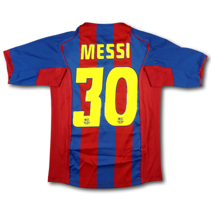 FC Barcelona 2004-05 Trikot heim Meistersaison - MESSI #10 - 7/10 - [Kids XL]