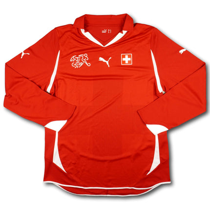 Schweiz 2010 Trikot heim - L/S - 9/10 - [L]
