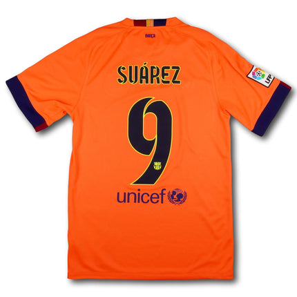 FC Barcelona 2014-15 Trikot auswärts Meistersaison - SUAREZ #9 - 9/10 - [S]