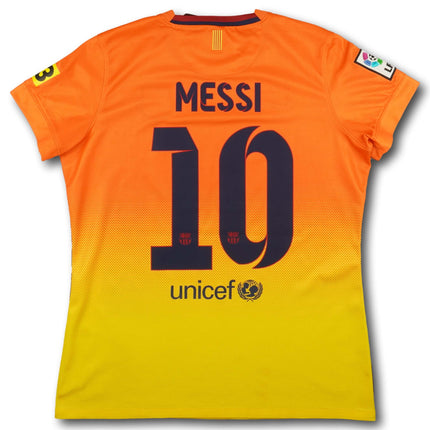 FC Barcelona 2012-13 Trikot auswärts Damen-Schnitt - MESSI #10 - 9/10 - [L]