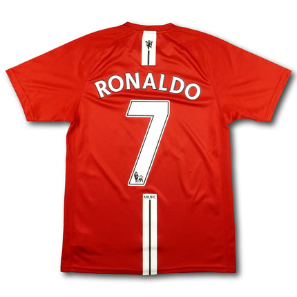 Manchester United 2007-08 Trikot heim Meister & Champions League sieger - RONALDO #7 - 8/10 - [S]