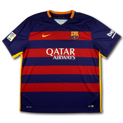 FC Barcelona 2015-16 Trikot heim Meistersaison - 9/10 - [XXL]