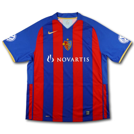 FC Basel 2008-10 Trikot heim Meistersaison signiert - SHAQIRI #17 - 6/10 - [XL]