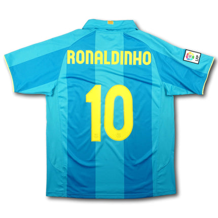 FC Barcelona 2007-09 Trikot auswärts - RONALDINHO #10 - 9/10 - [L]