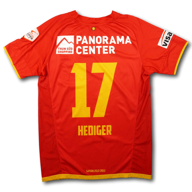 FC Thun 2012-13 Trikot heim Player Issue - HEDIGER #17 - 7/10 - [M]