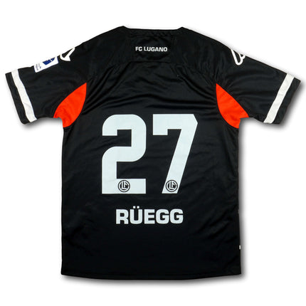 FC Lugano 2021-22 Trikot heim Player Issue Cuspieger - RÜEGG #27 - 8/10 - [L]