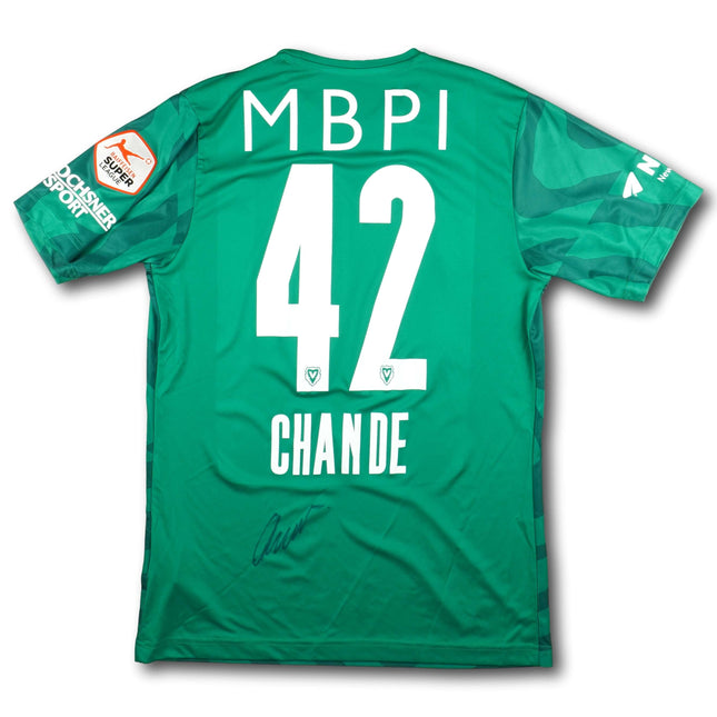 FC Vaduz 2021-22 Trikot torhüter Player Issue signiert - CHANDE #42 - 9/10 - [M]