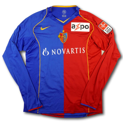 FC Basel 2004-06 Trikot heim Player Issue Meistersaison (04/05) - DEGEN #21 - 7/10 - [XL]