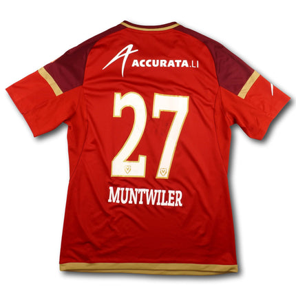 FC Vaduz 2015-17 Trikot heim Player Issue - MUNTWILER #27 - 7/10 - [M]