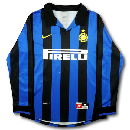 Inter Mailand 1998-99 Trikot heim - L/S - RONALDO #9 - 6/10 - [M]