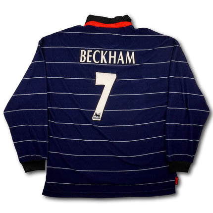Manchester United 1999-00 Trikot auswärts Meistersaisons - L/S - BECKHAM #7 - 7/10 - [L]