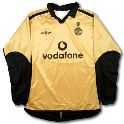 Manchester United 2001-02 Trikot auswärts 100 Jahre Jubiläume / Reversible - L/S - BECKHAM #7 - 7/10 - [L]