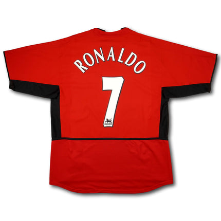 Manchester United 2002-04 Trikot heim Meistersaison (02/03) - RONALDO #7 - 8/10 - [L]