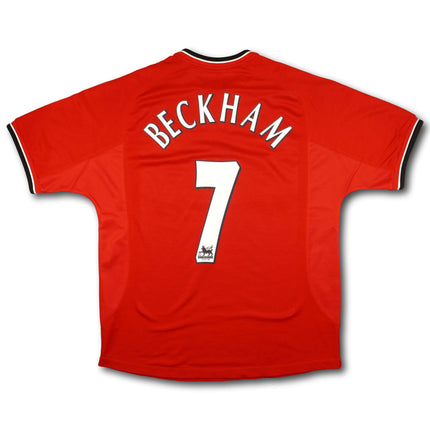 Manchester United 2000-02 Trikot heim - BECKHAM #7 - 7/10 - [L]