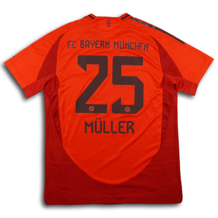 FC Bayern München 2024-25 Trikot heim Player Specs - MÜLLER #25 - 9/10 - [L]