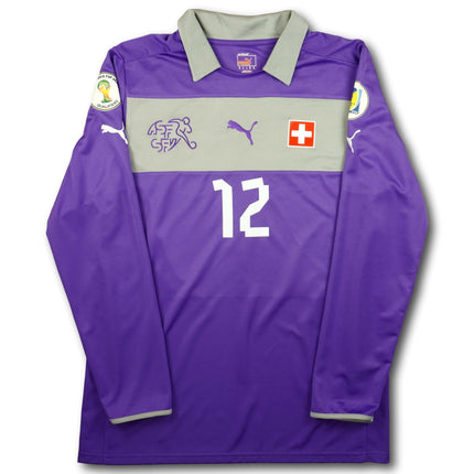 Schweiz 2012 Trikot torhüter signiert - L/S - WÖLFLI #12 - 8/10 - [XL]