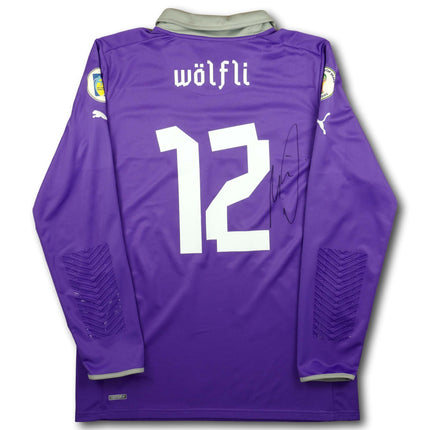 Schweiz 2012 Trikot torhüter signiert - L/S - WÖLFLI #12 - 8/10 - [XL]