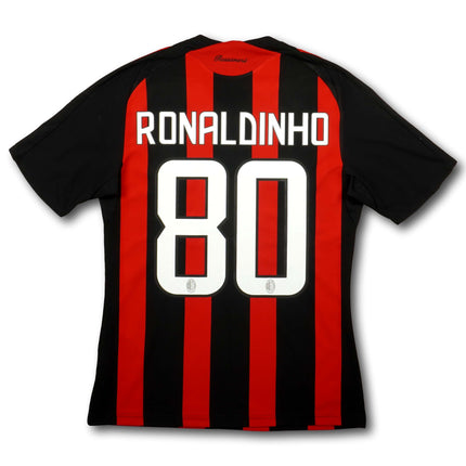 AC Milan 2008-09 Trikot heim - RONALDINHO #80 - 8/10 - [S]