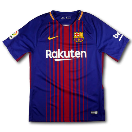 FC Barcelona 2017-18 Trikot heim Meistersaison - 8/10 - [S]