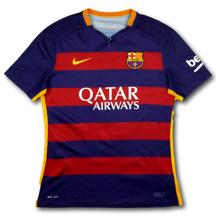 FC Barcelona 2015-16 Trikot heim Damen-Schnitt / Double-Sieger - MESSI #10 - 5/10 - [L]